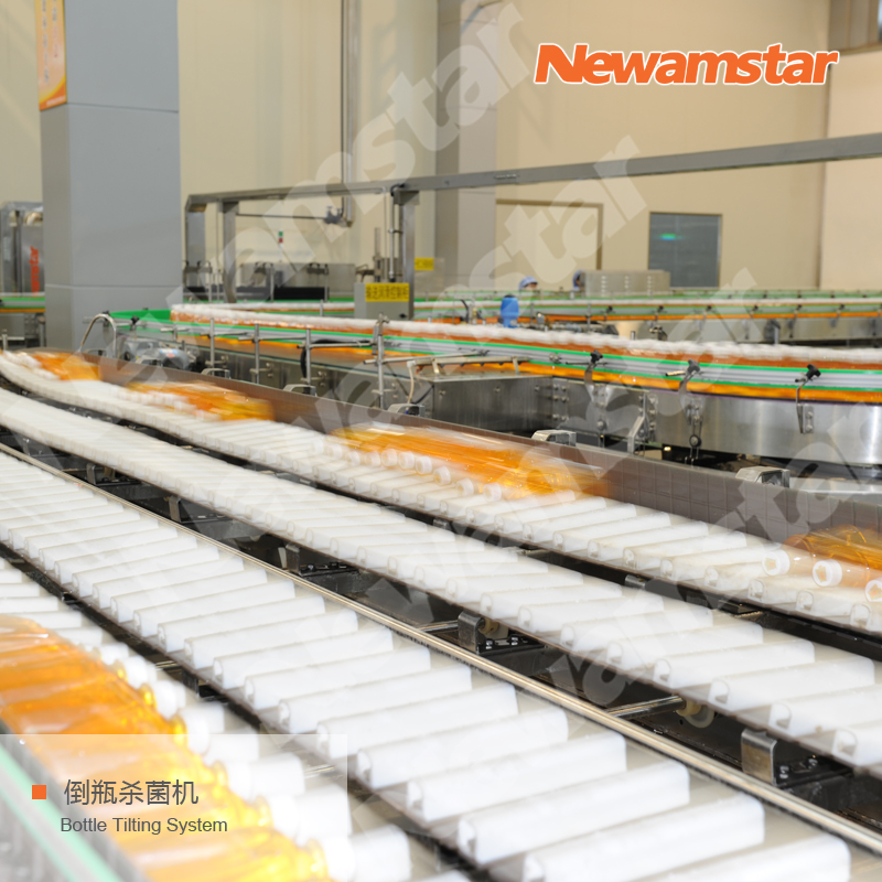 Inverted bottle sterilization machine