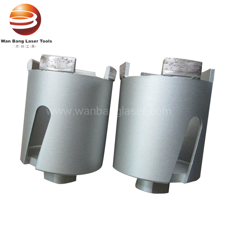 Laser welded diamond dry core drill bit for rebar concrete dry drilling