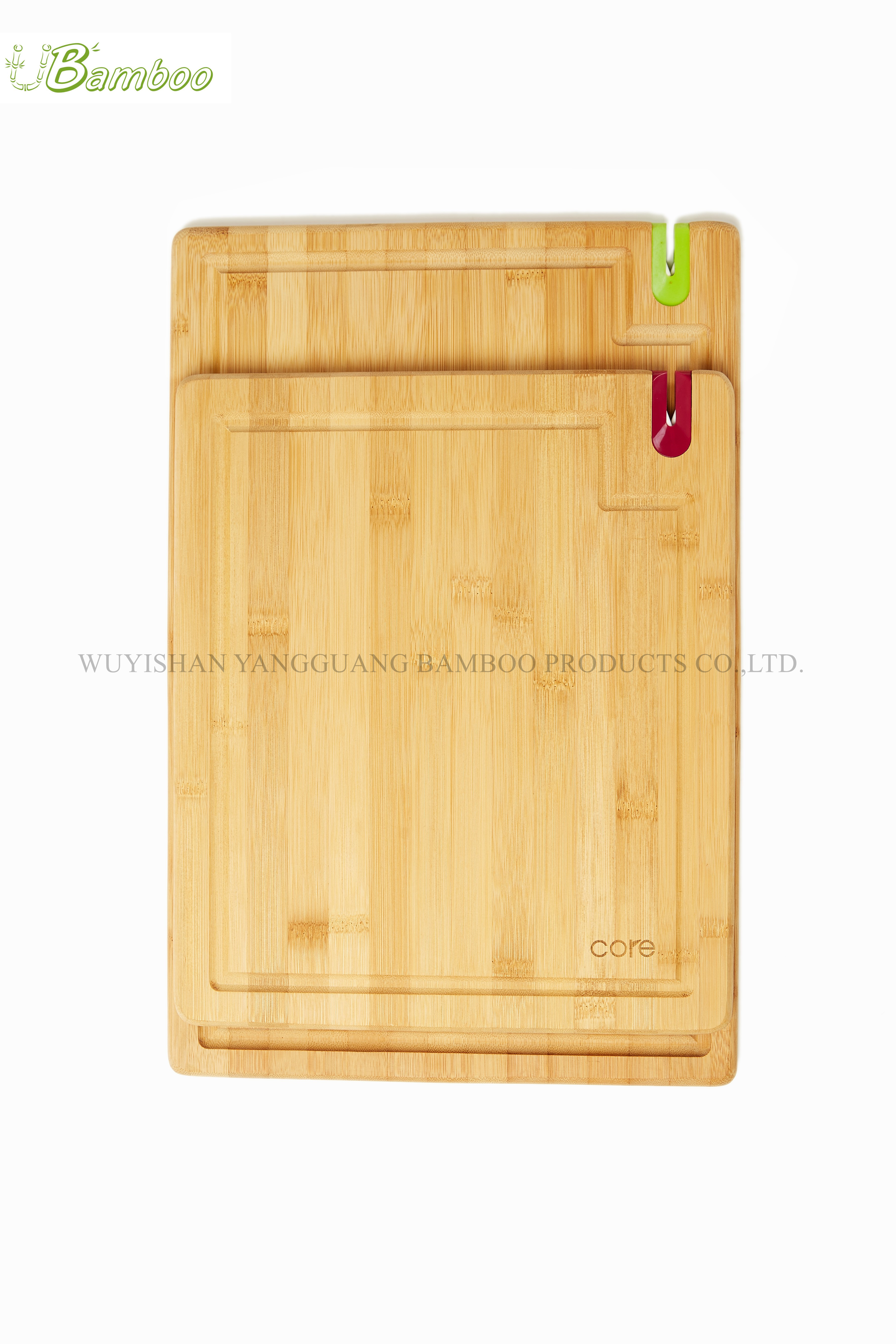 Bamboo Cutting Board with Sharpener