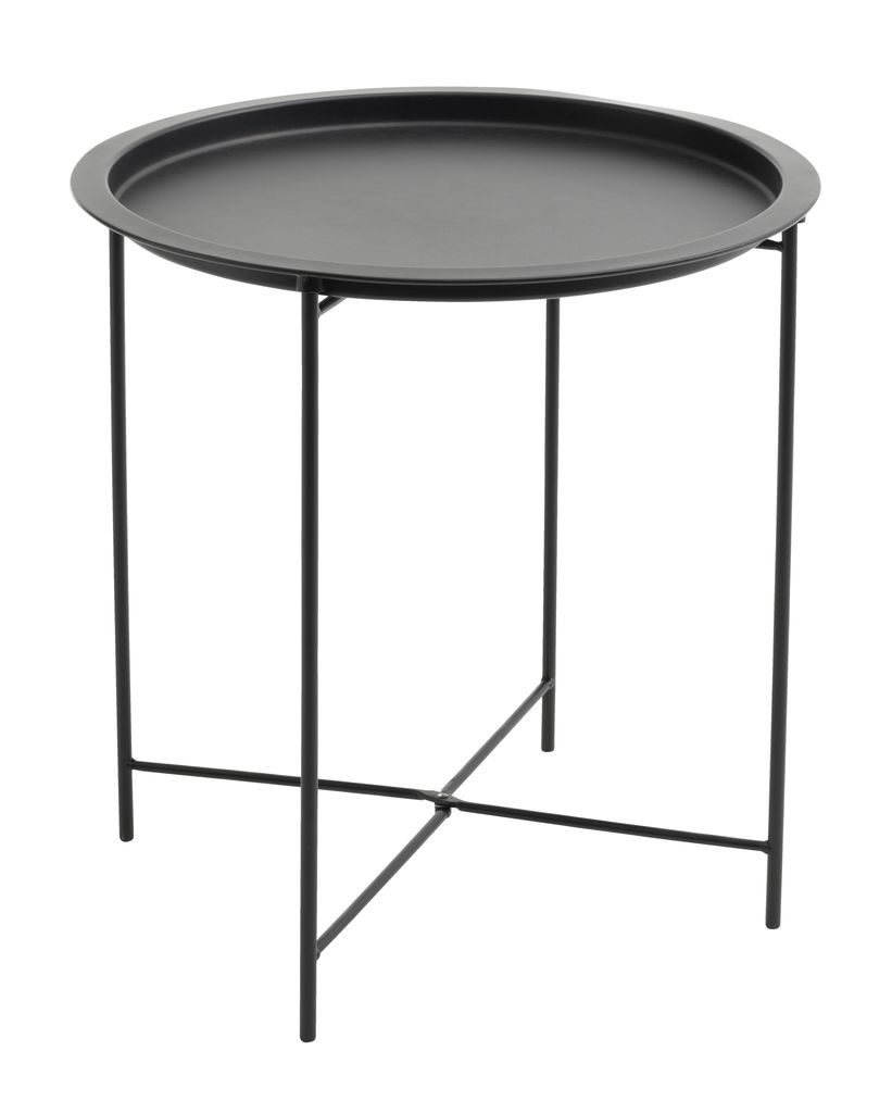 Colorful folding metal tray table