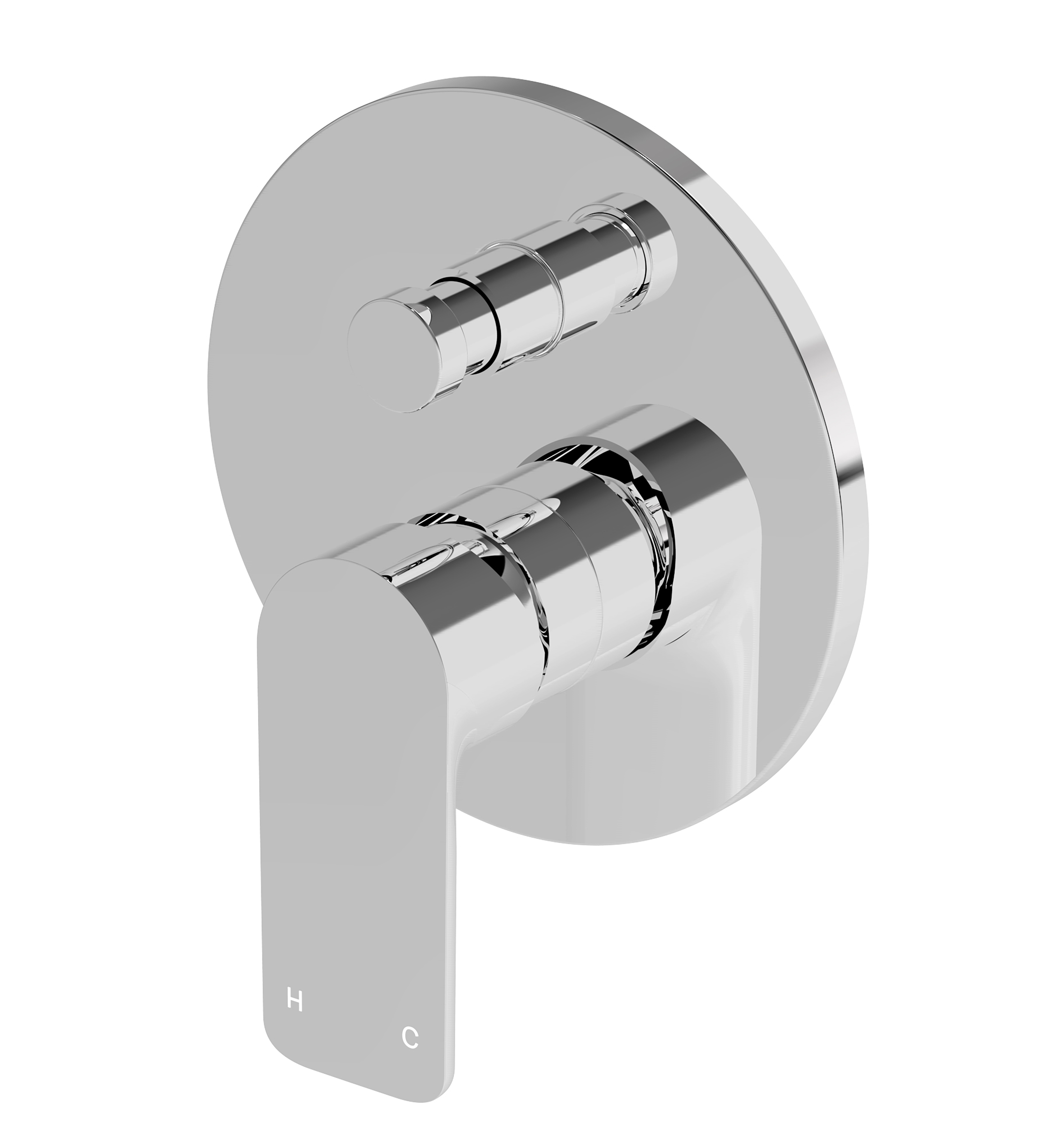 Bassini Shower Diverter Mixer Chrome