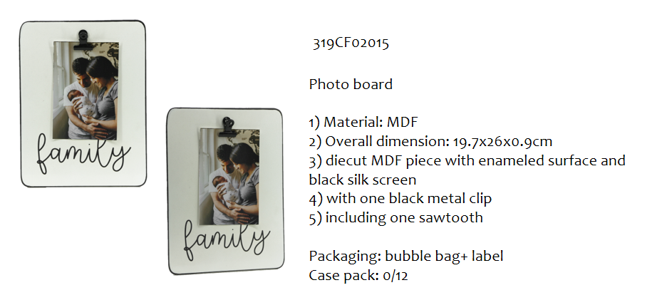 MDF clip frame