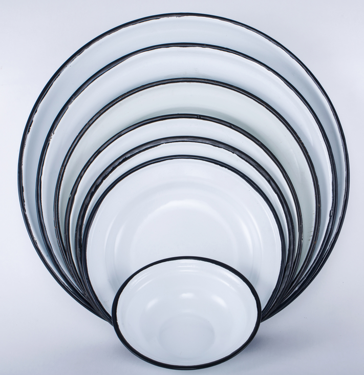 Enamel round tray