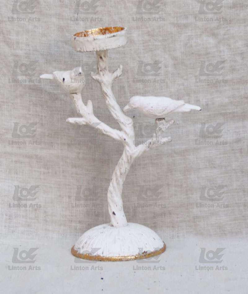 Cast iron candle holder