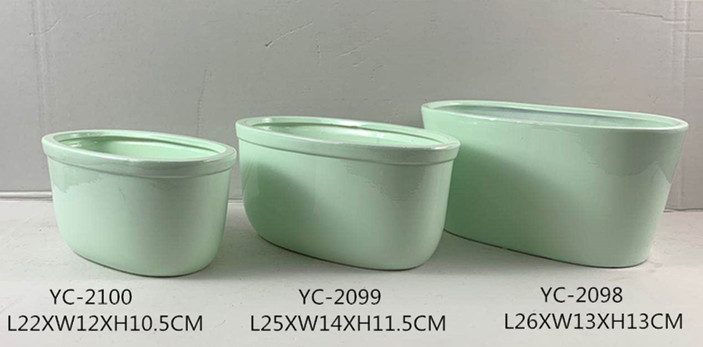 Oval pot