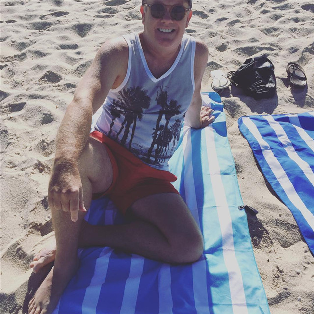 stripe beach towel
