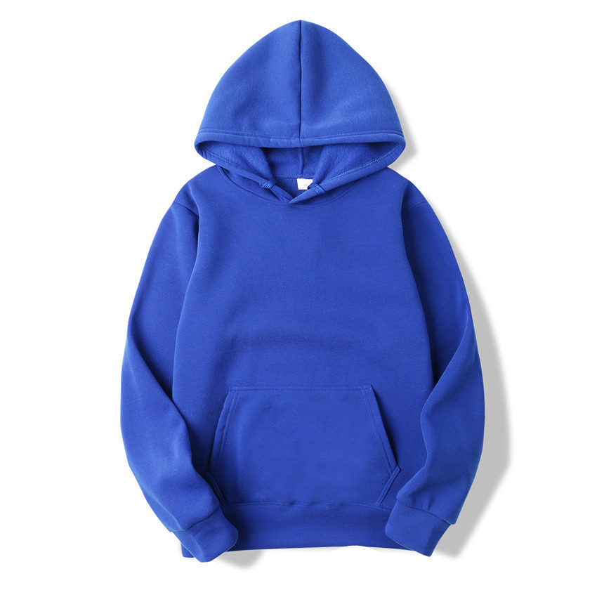 Top quality customized thick fleece loose unisex men's hoodies loose mens streetwear plain hoodie in bulk