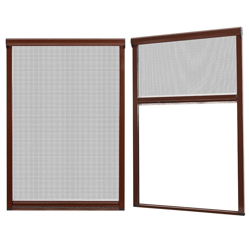 Roll-back screen window system