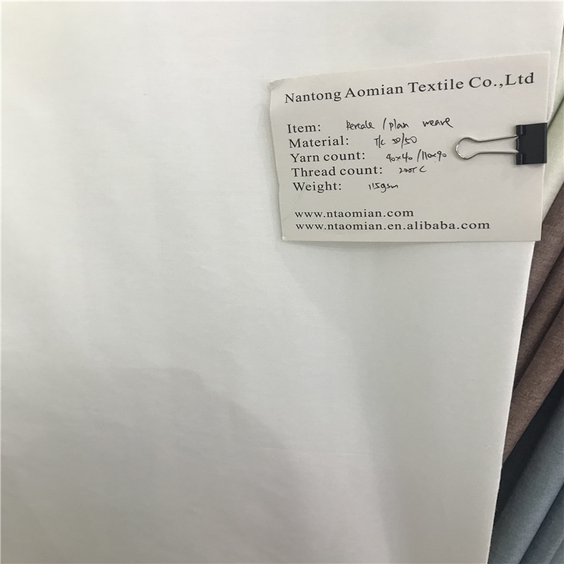 Polycotton 50/50 plain weave 40*40/110*90 200TC