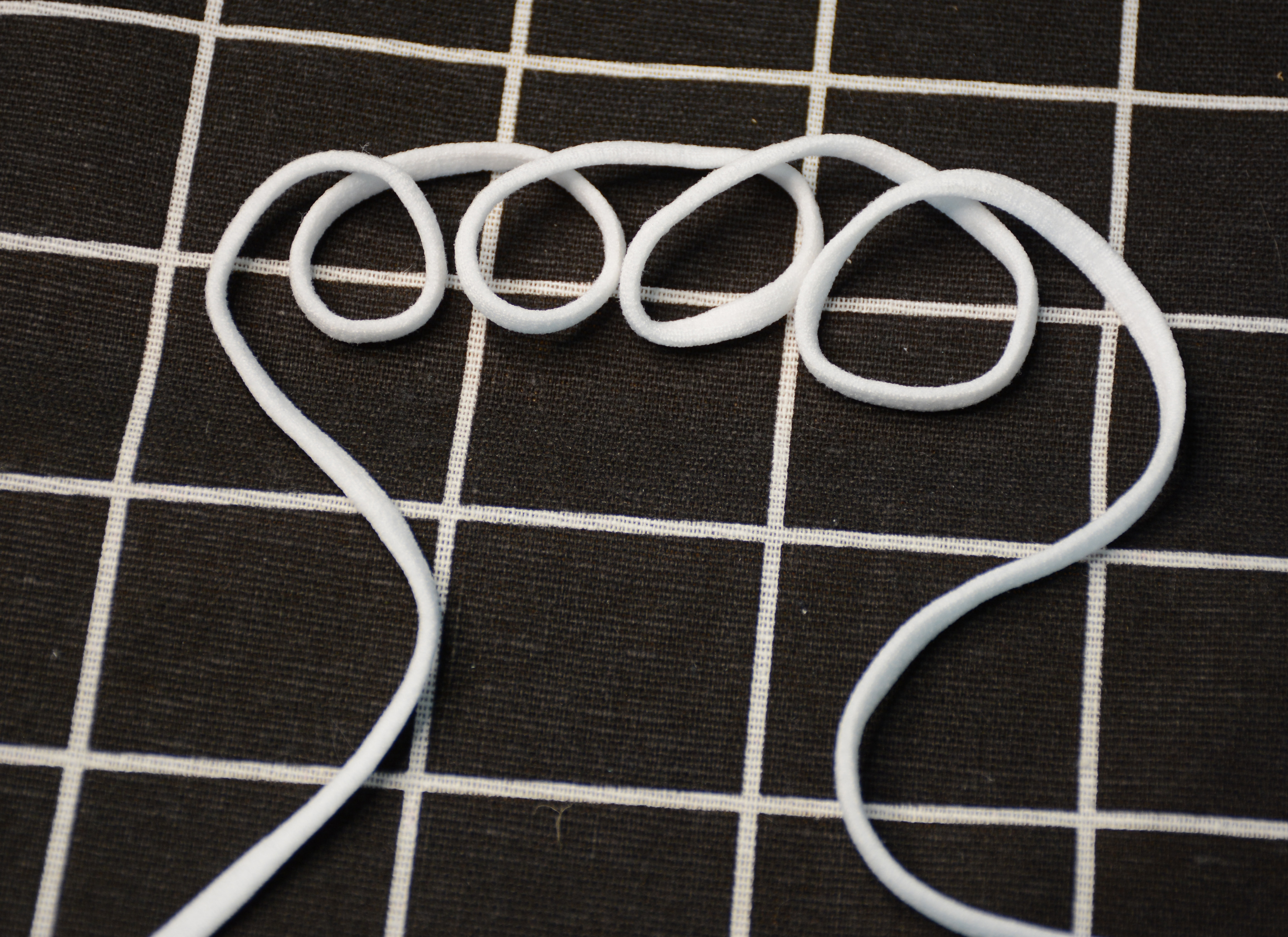 Flat Elastic for masks using ear loops
