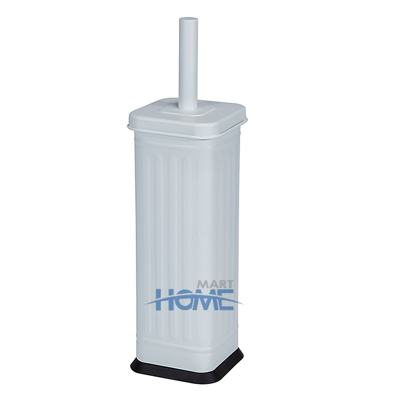 Colorful metal bathroom cleaning square Toilet Brush holder with plastic bottom
