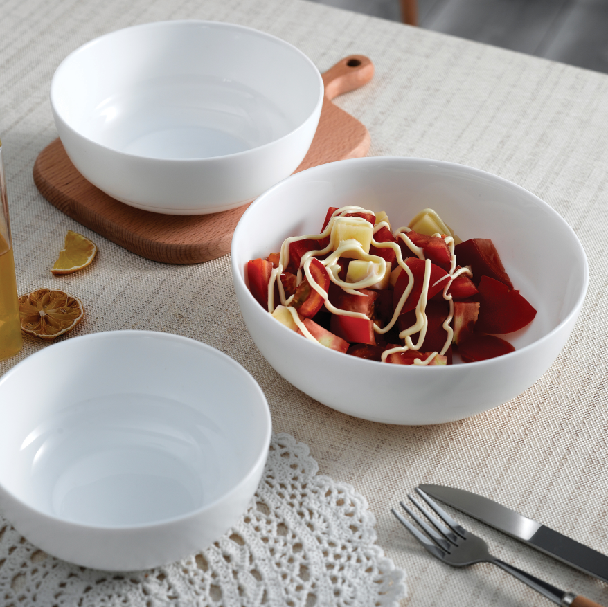 Opal Glass Ware Bowl in Plain Shape