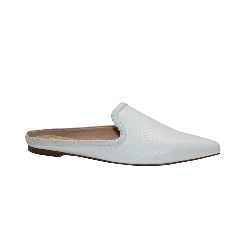 2020 Fashion OEM PU woven embossing Upper Pointed Women Ballerina Flats