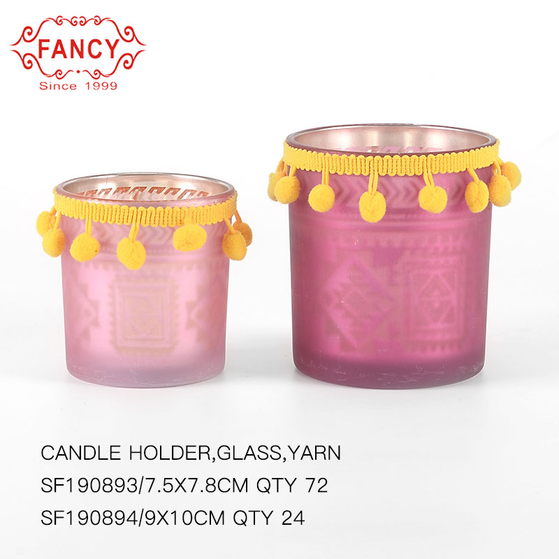 Glass Candle Holder