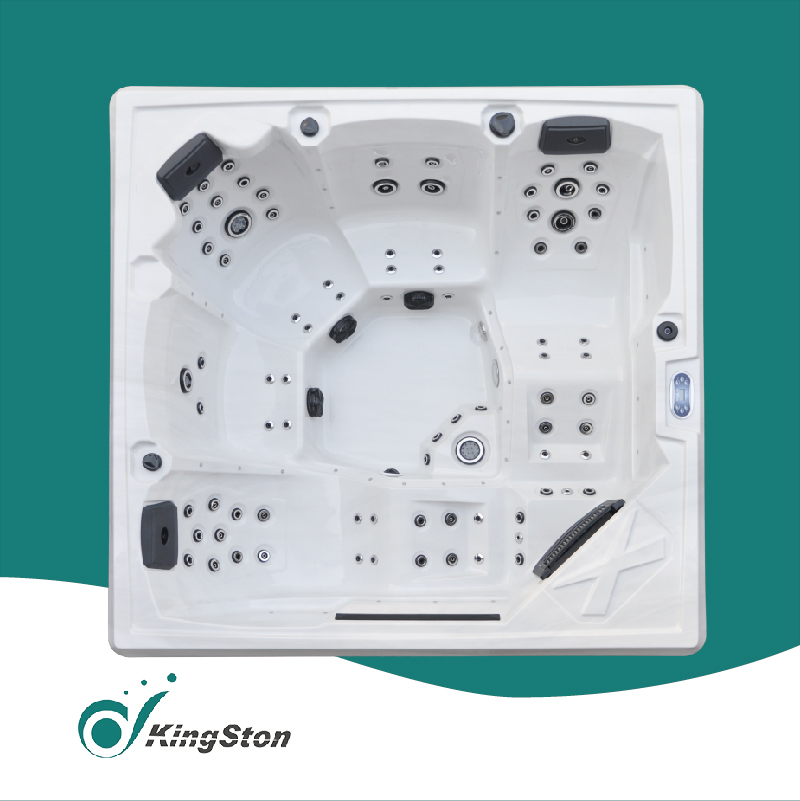 Kingston Best popular spa Diamond design hot tub with 2 whirlpool Pumb JCS-202
