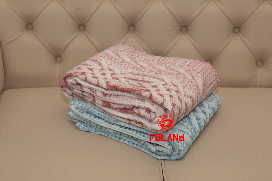Burnout Flannel With Mink Backside, 2 Layer Blanket/Throw