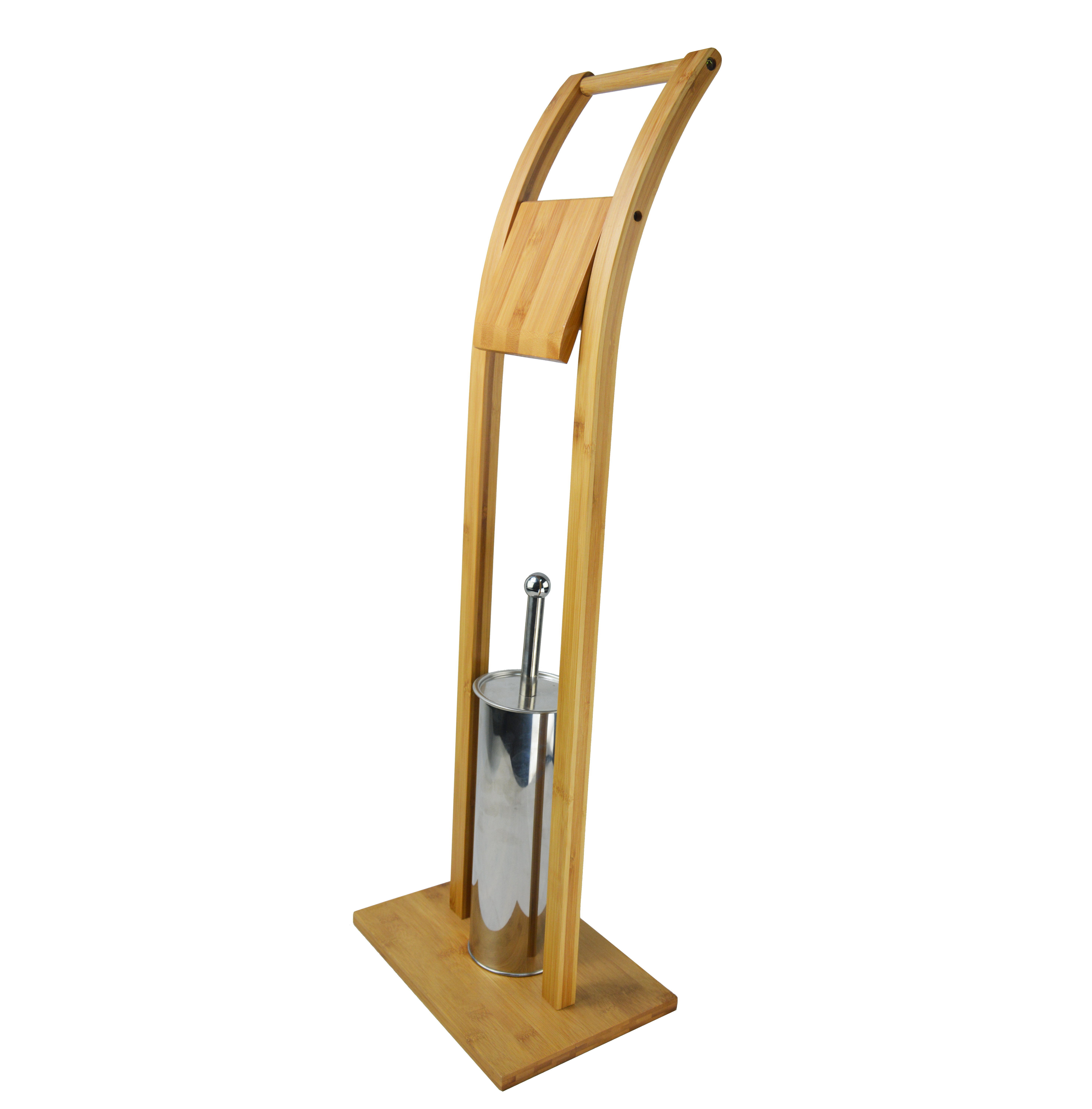 Bamboo Toliet Brush Rack