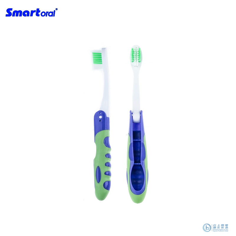 Folded toothbrush