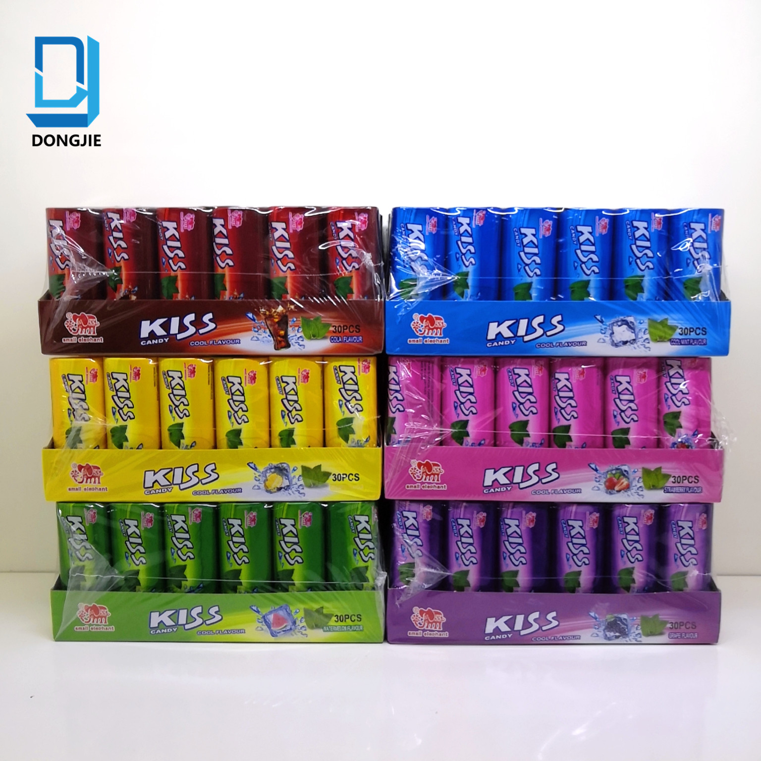 *Kiss candy （cola flavor, pineapple flavor, watermelon flavor, cool mint flavor, strawberry flavor）