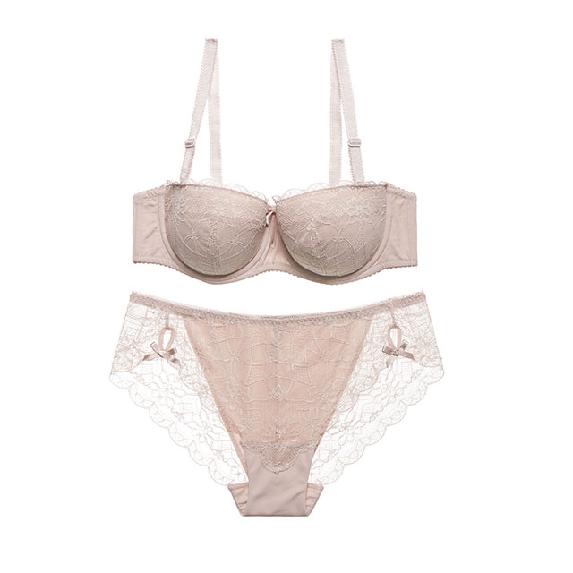 factory wholesales custom sexy soft women bra underwear set