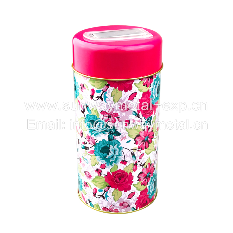 Flower tea box food cans
