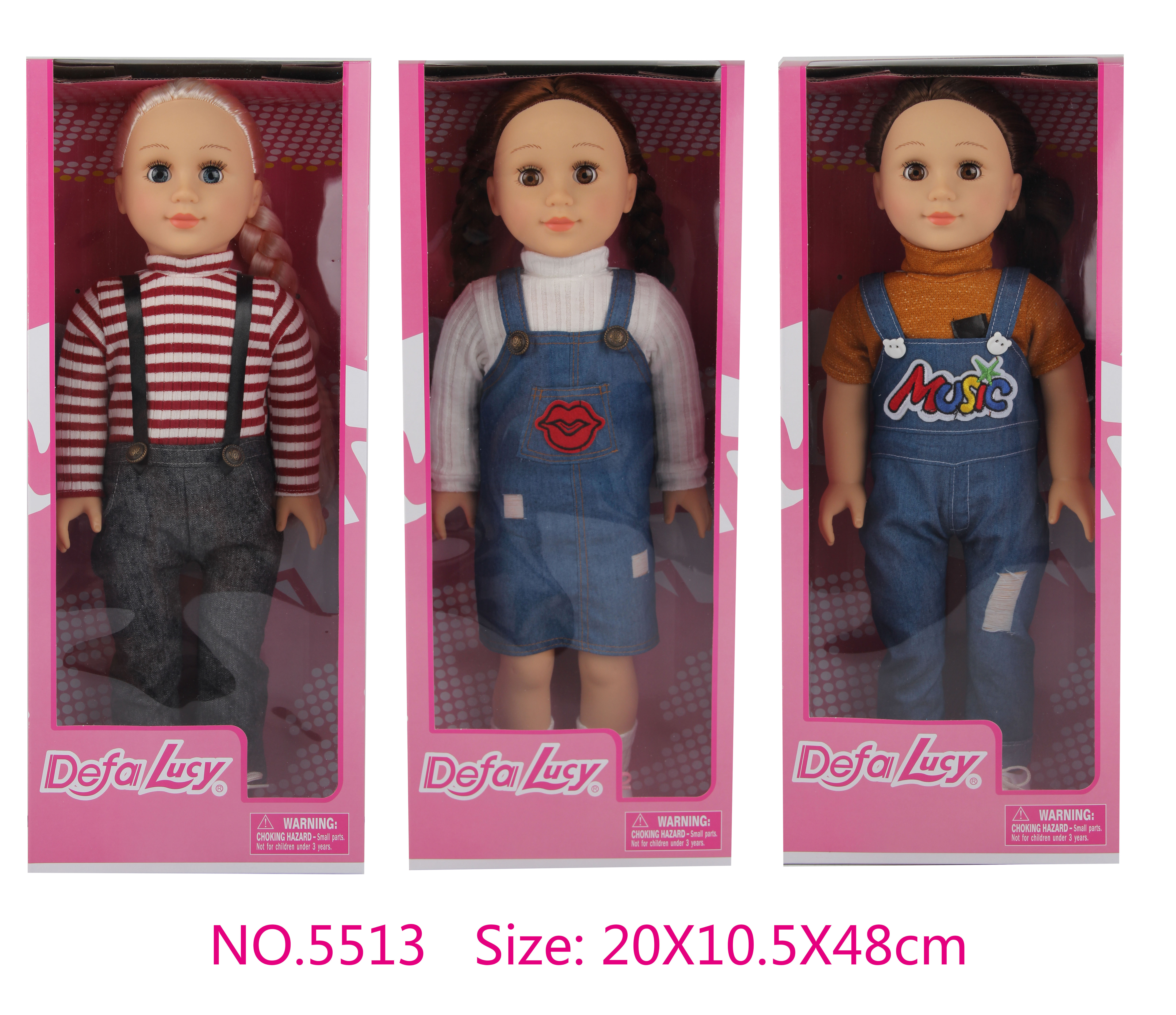 A cute 18-inch cotton doll
