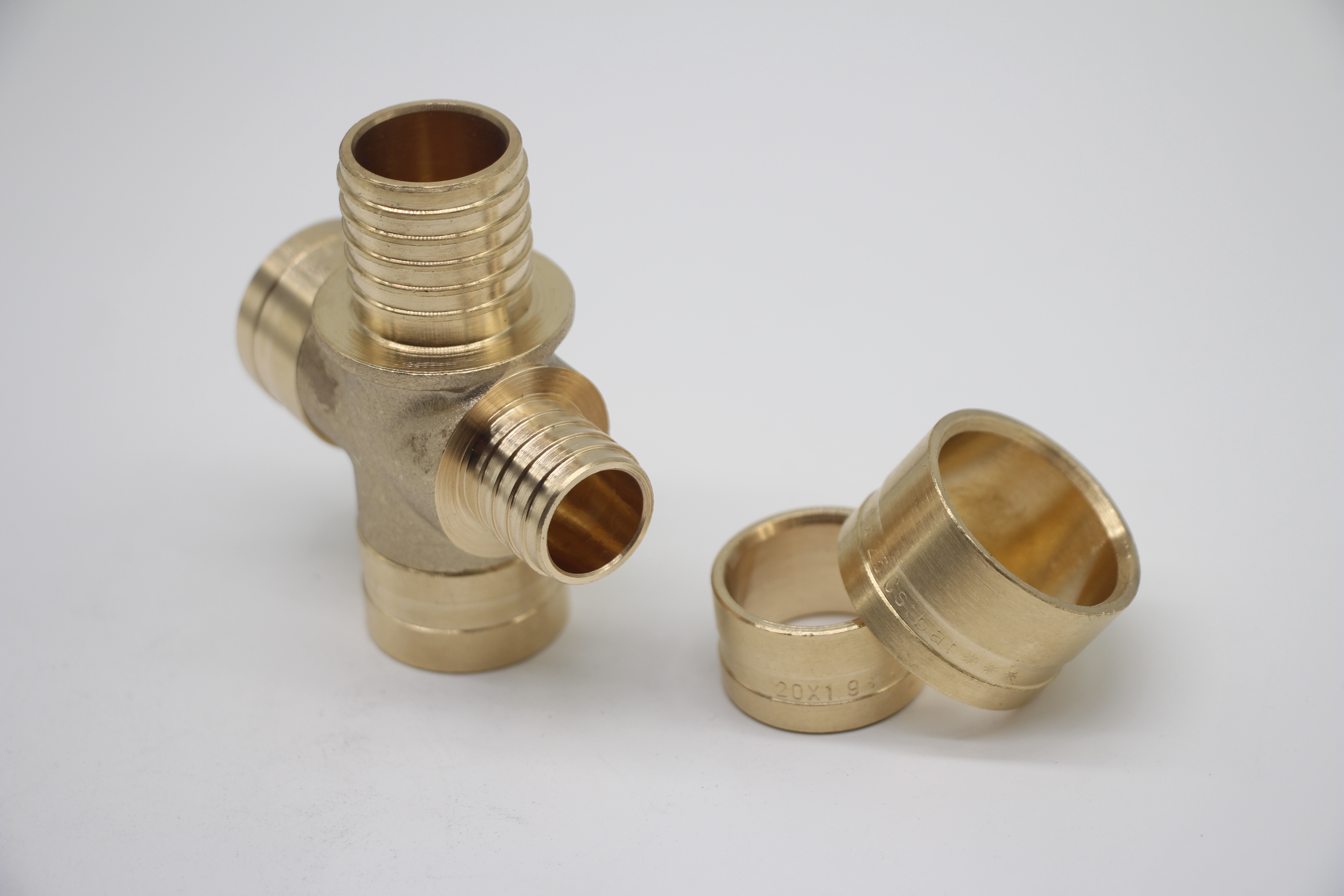 Pex Sliding fitting Cross brass fittings