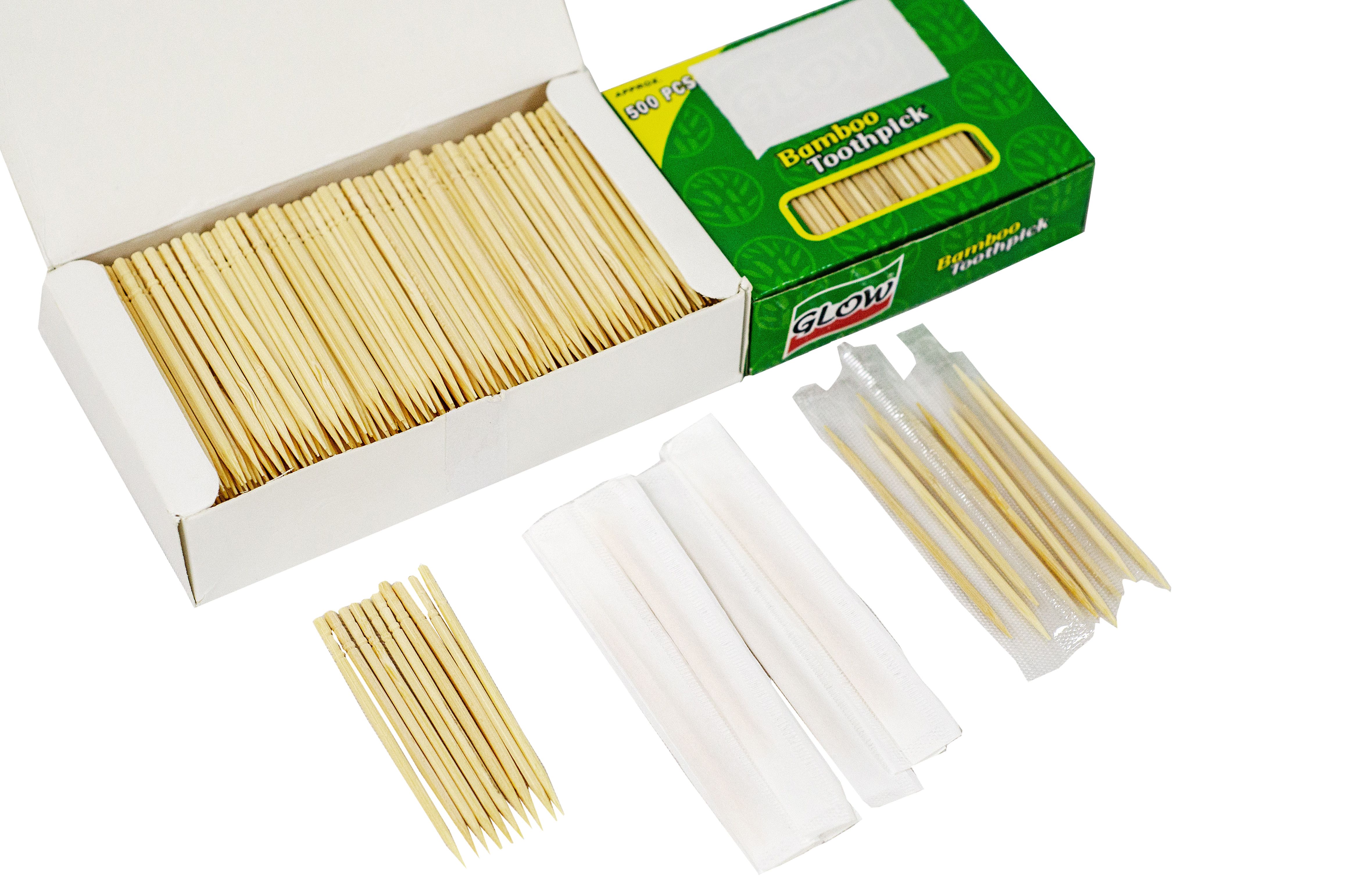 Box packaged bamboo toothpick