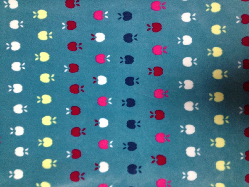 Printed super soft velvet velboa