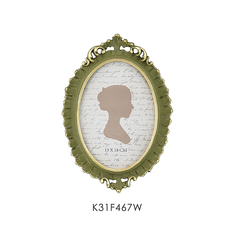 Classical Leaf Ornate Poly Resin Photo Frame