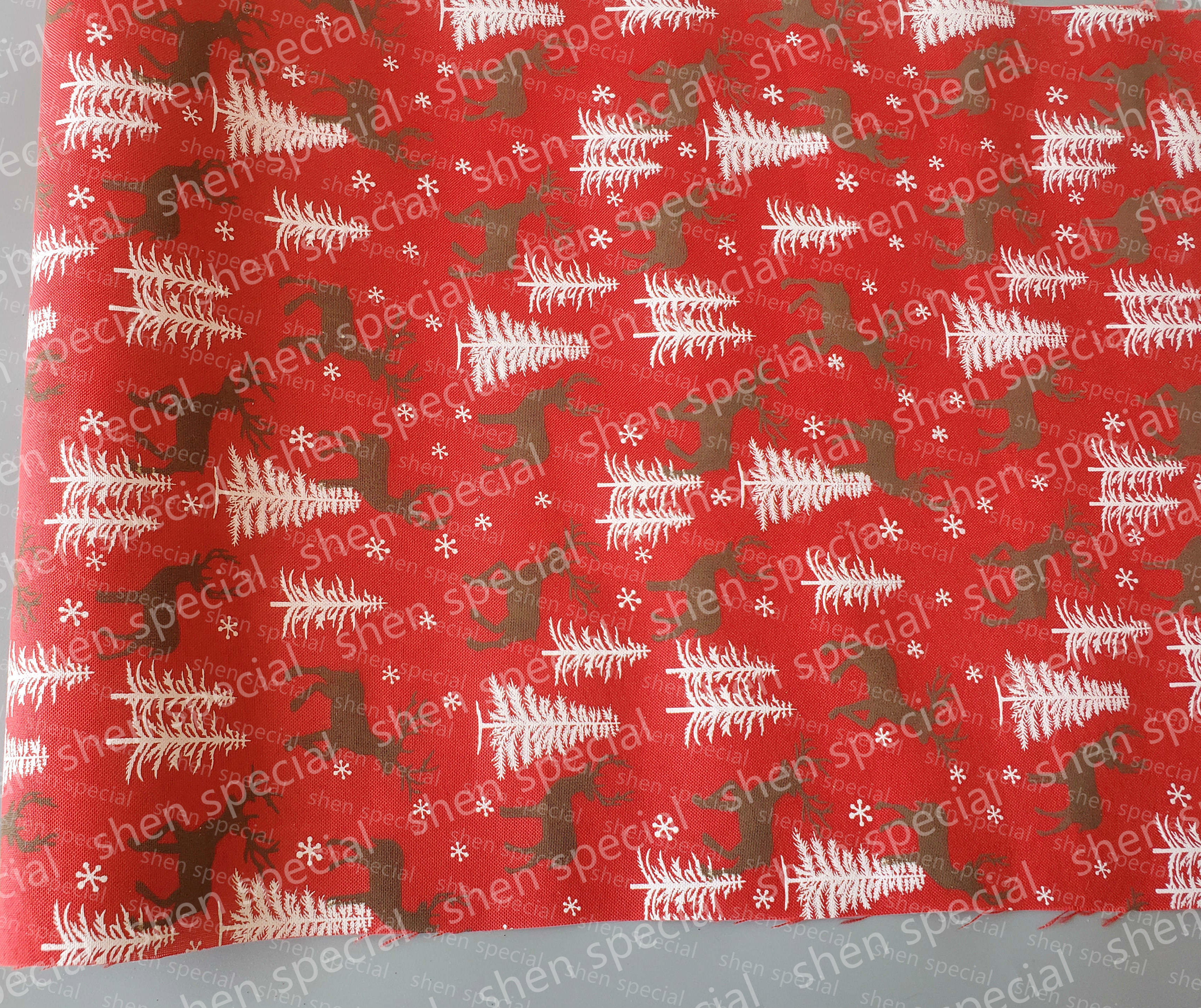 Christmas decoration fabric table runner copy jute with print Polyester