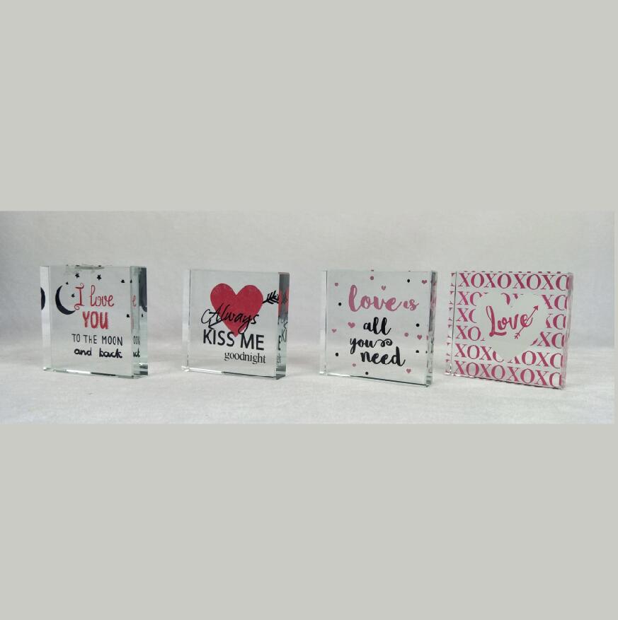 Glass Message Block