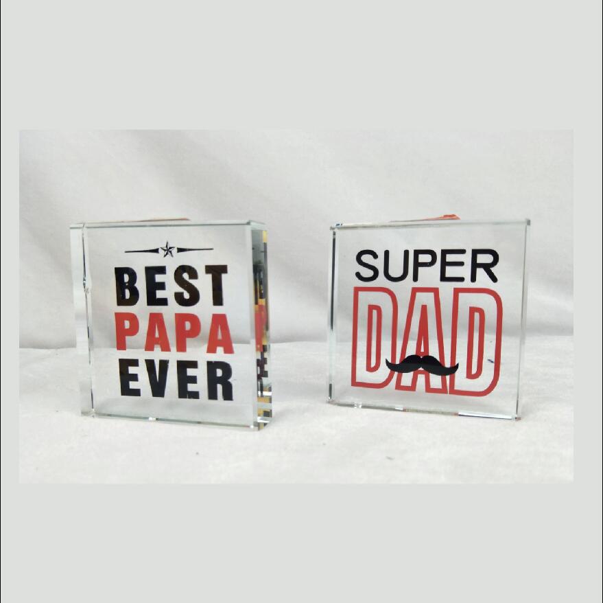 Glass Message Block