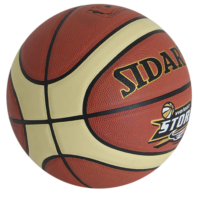 High quality customized logo 12 panels Training PU basketball