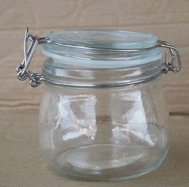 500ml Glass Clip Jar
