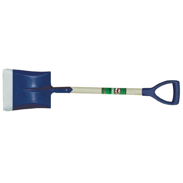 Wood handle shovel