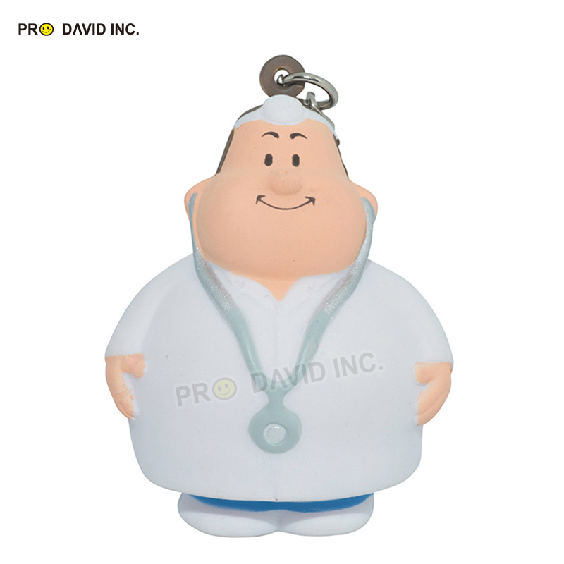 PU Doctor Bert Squeezies with keychain