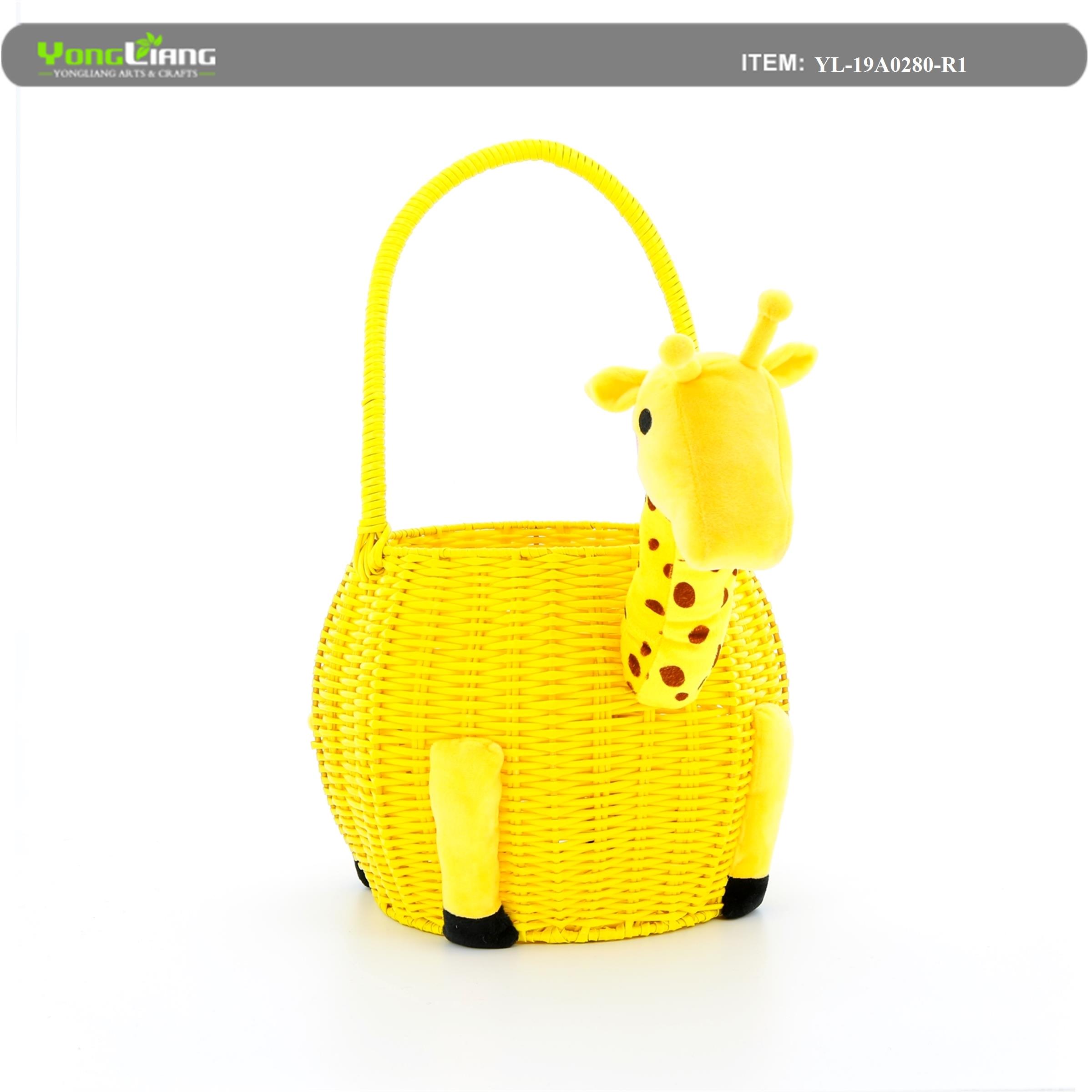 Giraffe Resin Storage Basket