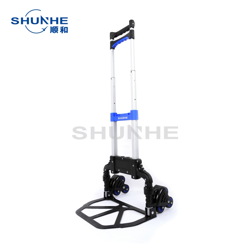 Folding Hand Truck with 6 Stair Climbing Wheels Alum Hand Cart FW-90SN6