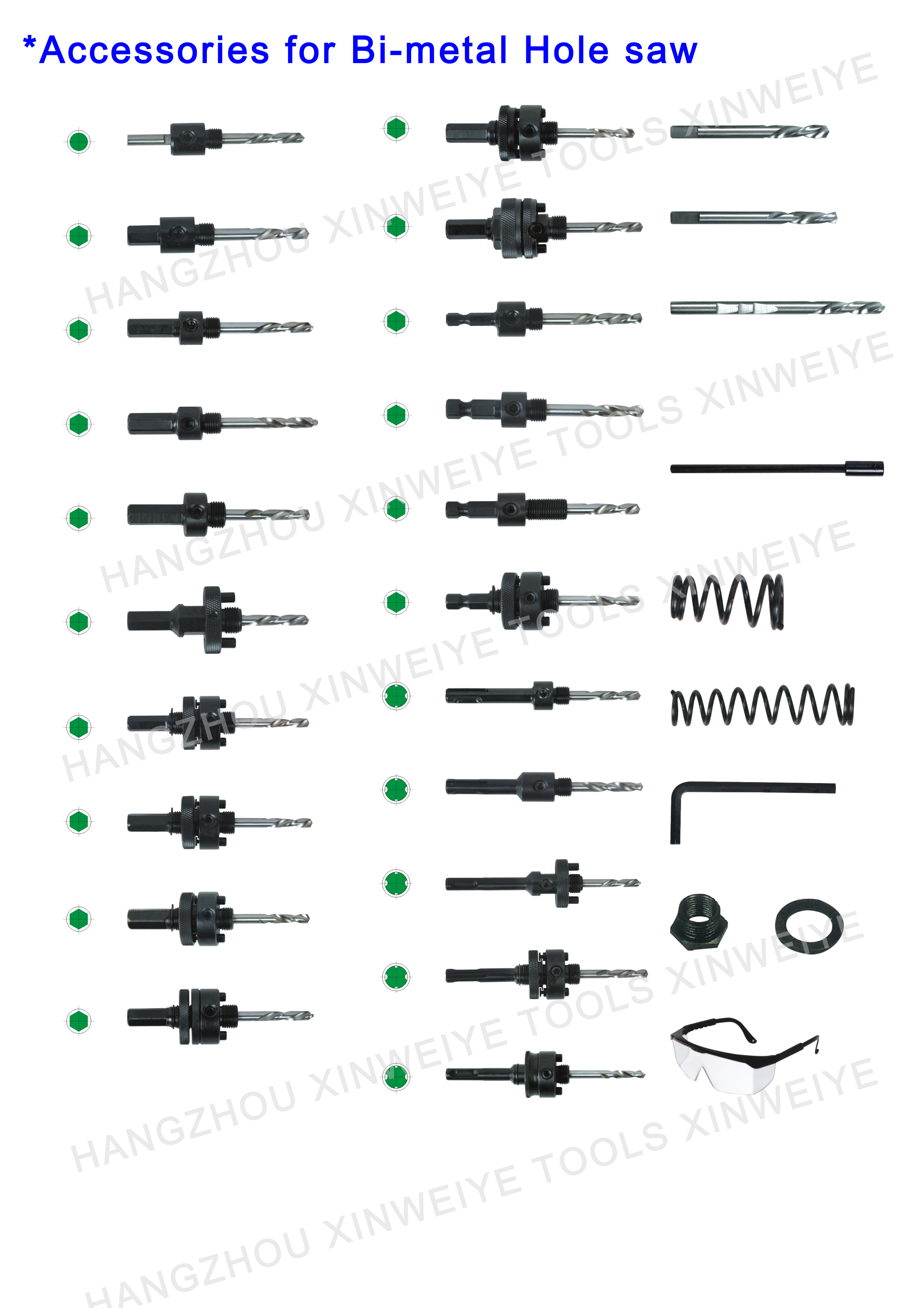 BI METAL HOLE SAW ARBOR( Accessories, MANDREL)