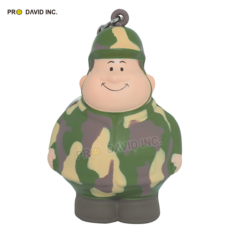 PU Soldier Bert Squeezies with keychain