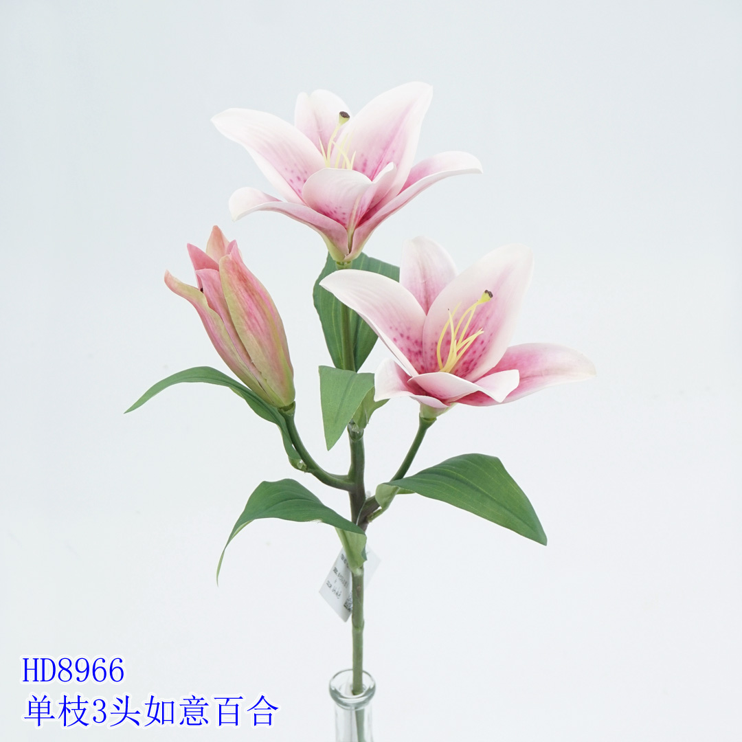 ! 0.58m Artificial Flower Artifical flowers factory home decoration wedding bridal Single Lily X 3