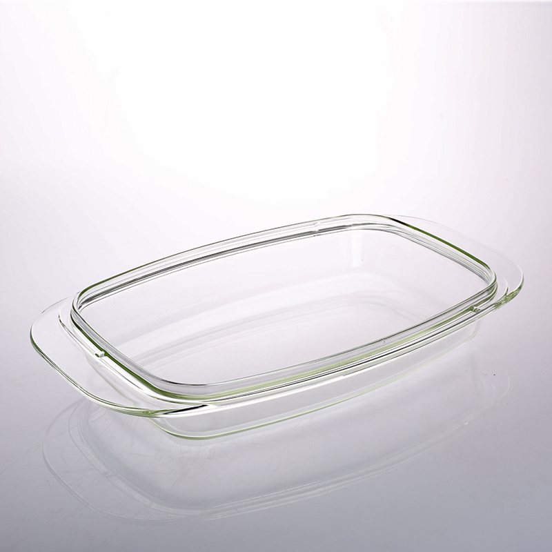Heat resistant glass dish
