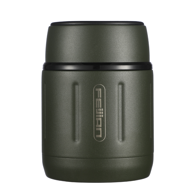 Feijian 500ml / 17oz colorful insulated bento box food lunch box vacuum bottle insulated bottle with portable bag
