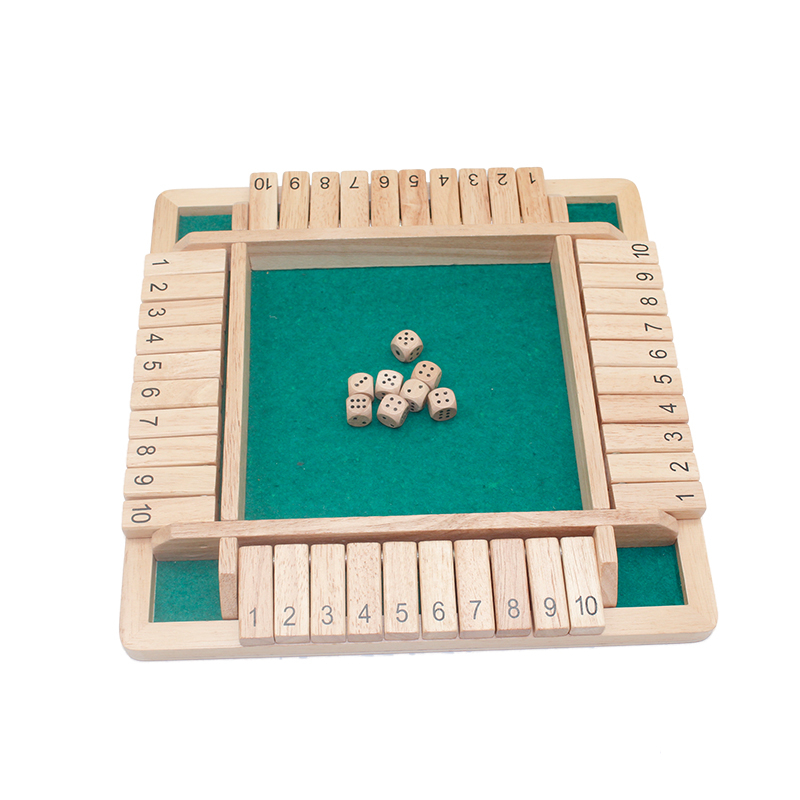 wooden shut the box