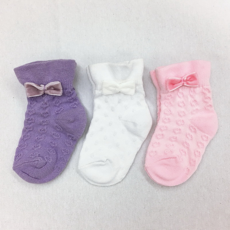 girl fashion socks with bowknot