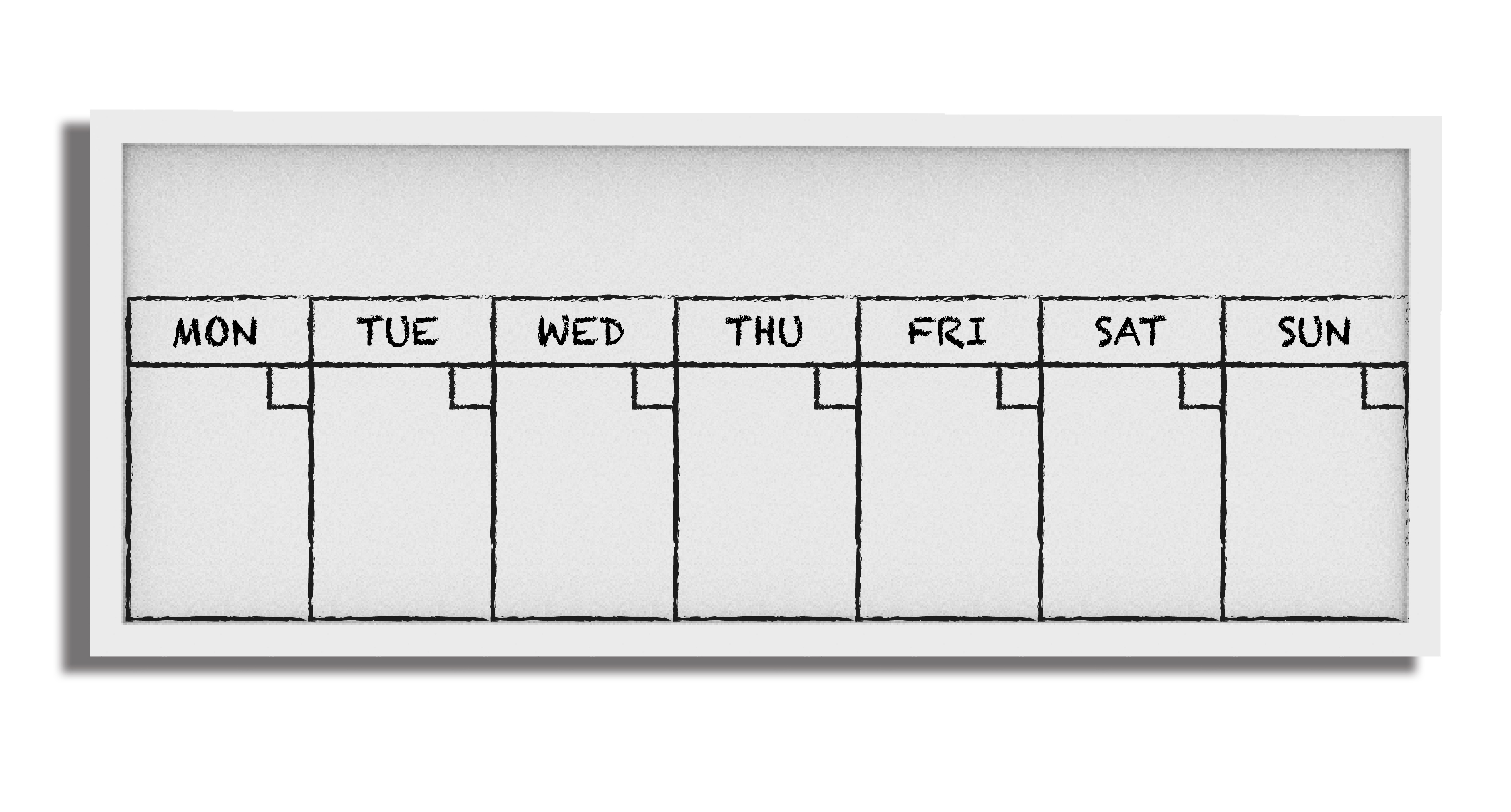 Wooden frame writing board