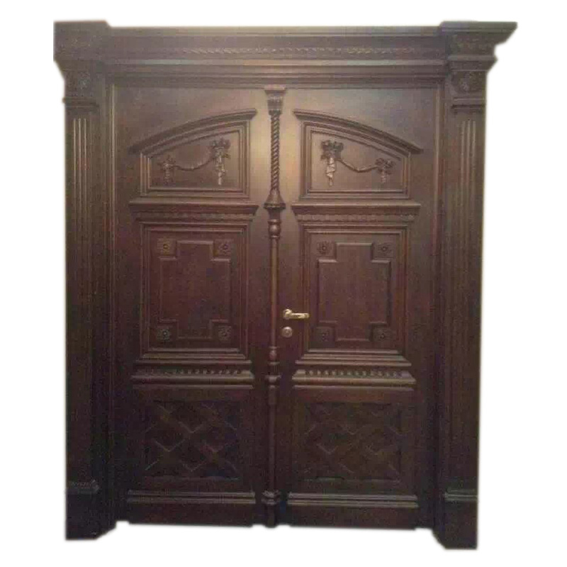 Steel wood security door