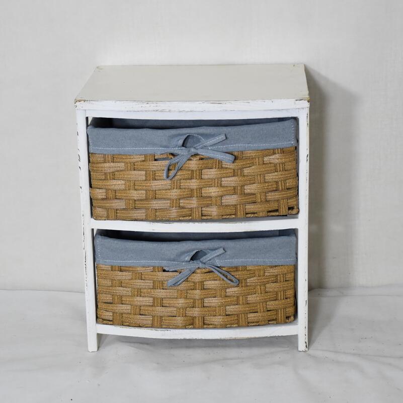 Wicker Basket Cabient