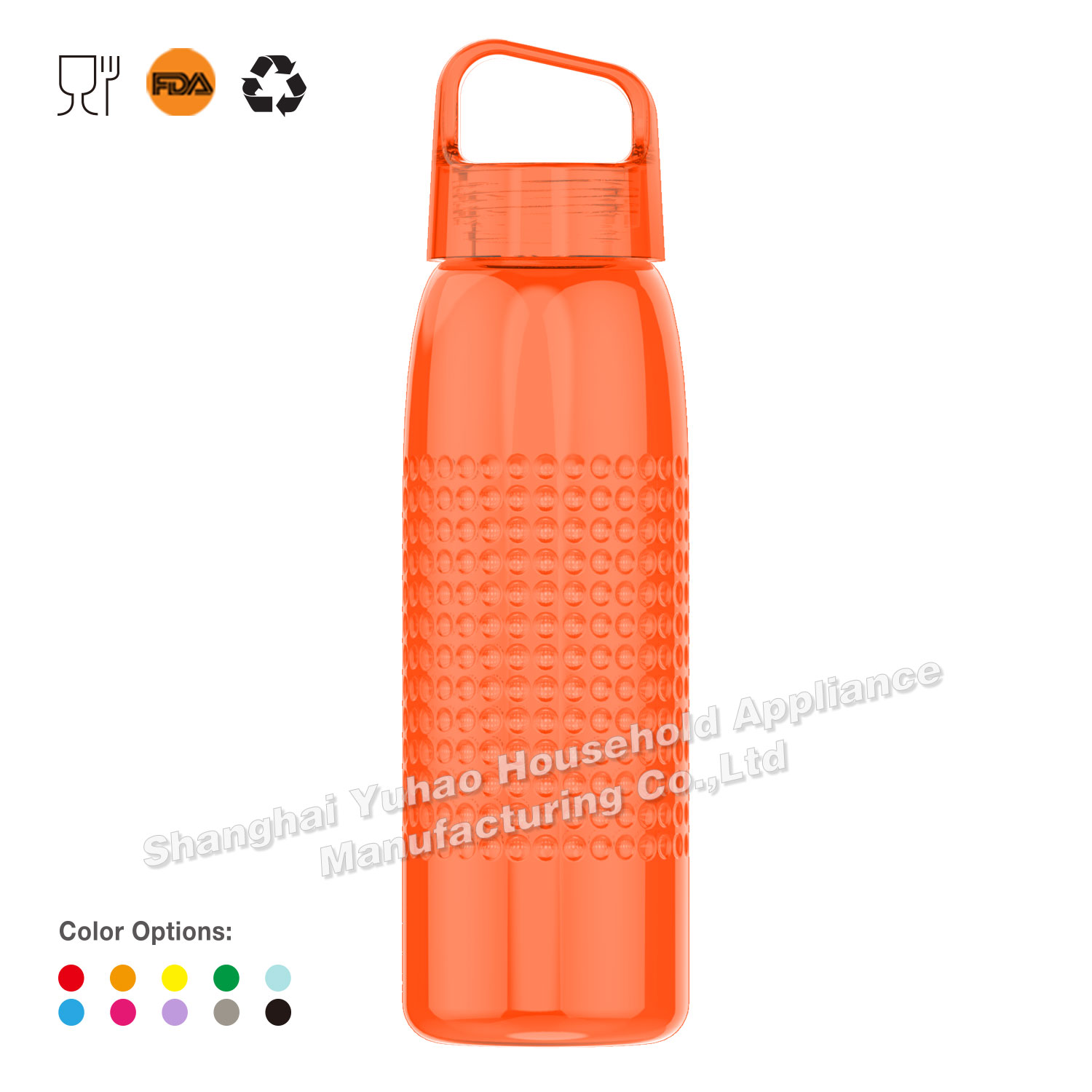 740ml Tritan Energy Sports Plastic Water Bottle